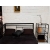 Łóżko szezlong sofa metalowa loft Tokyo 140 x 200 ze stelażem